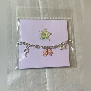 Silver Charm Bracelet- handmade